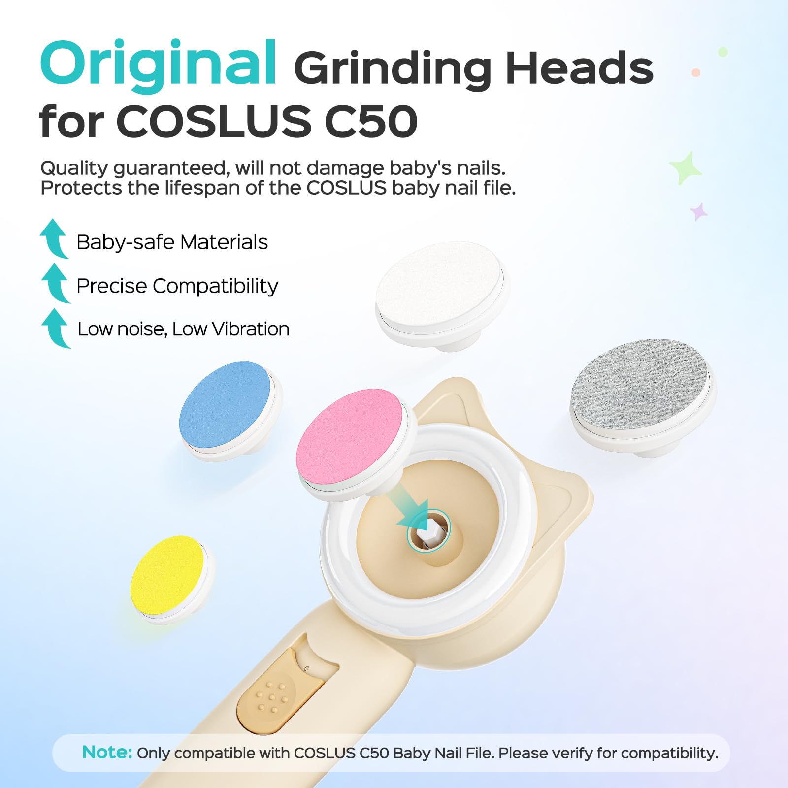 COSLUS C50: tampons de polissage 10 pièces pour protéger les ongles.