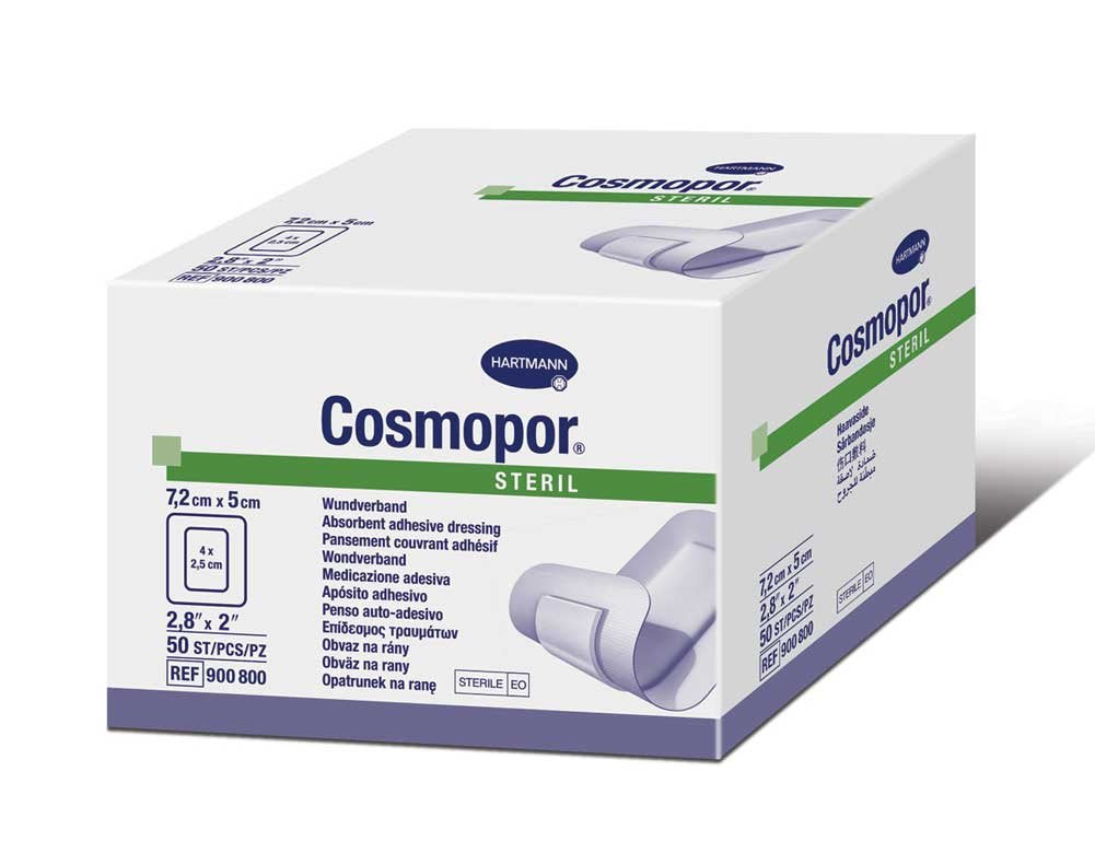 Pansement Cosmopor Steril 2,8x2 prêt à l'emploi, protège et absorbe l'exsudat