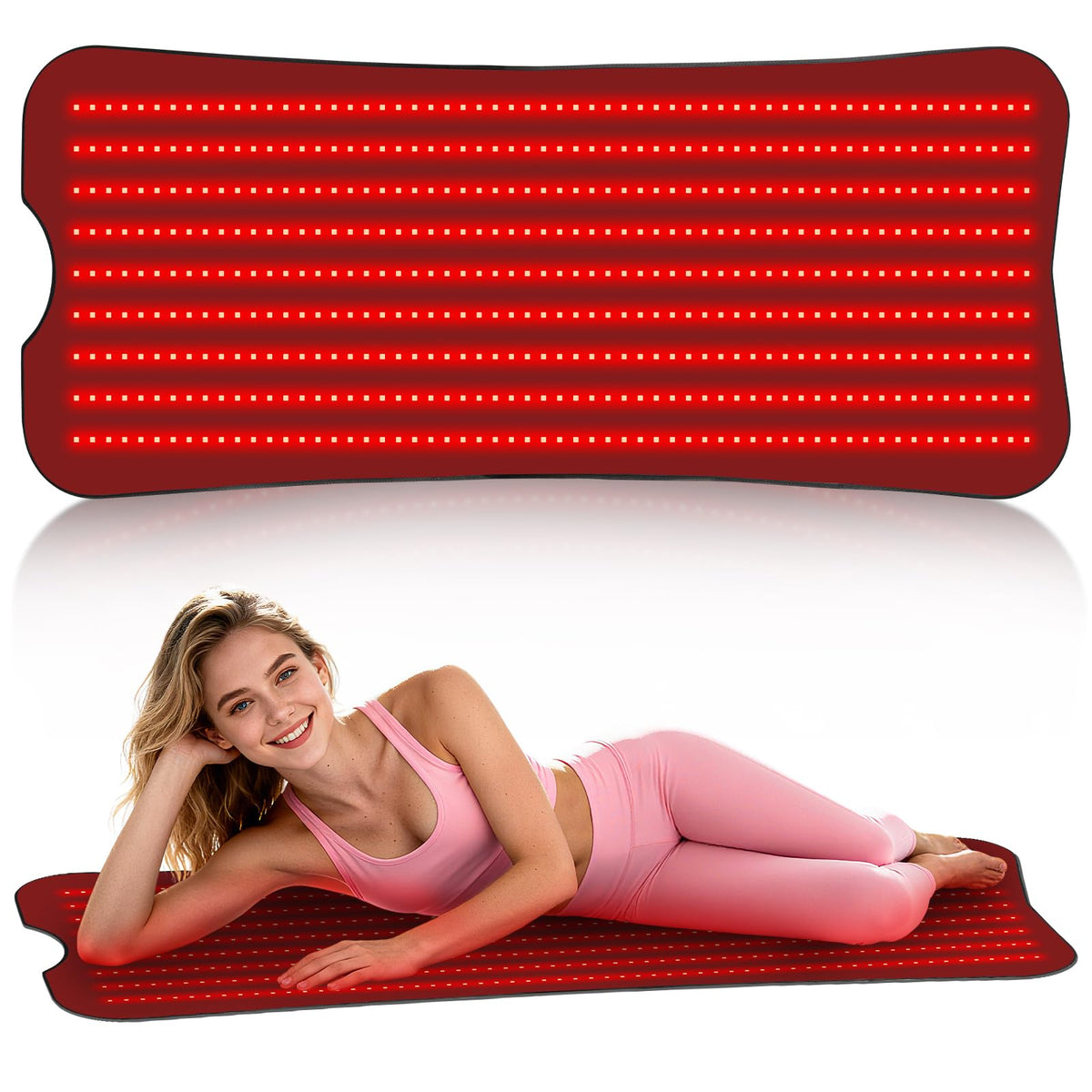 Cosnyu tapis lumière rouge pour le corps, couverture large et détente à domicile.