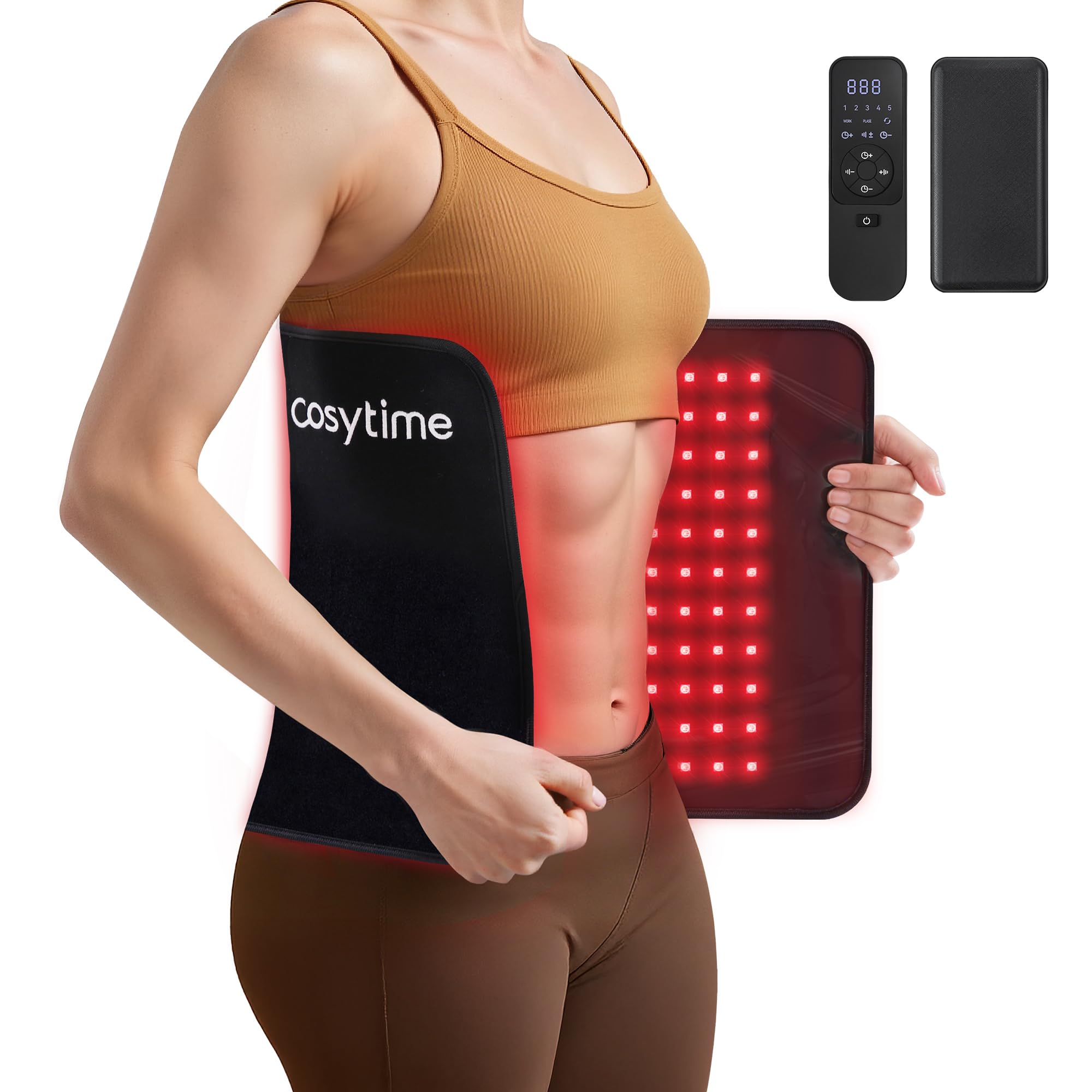 Cosytime tapis thérapie lumière rouge 660nm, détente potentielle sur le corps.