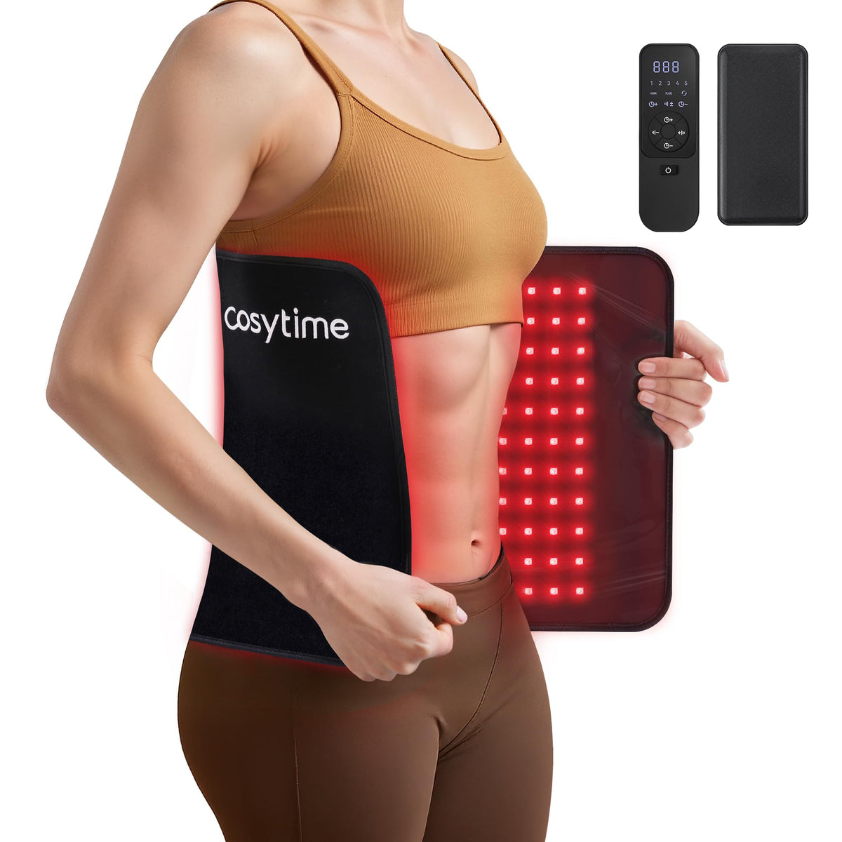 Cosytime tapis thérapie lumière rouge 660nm, détente potentielle sur le corps.