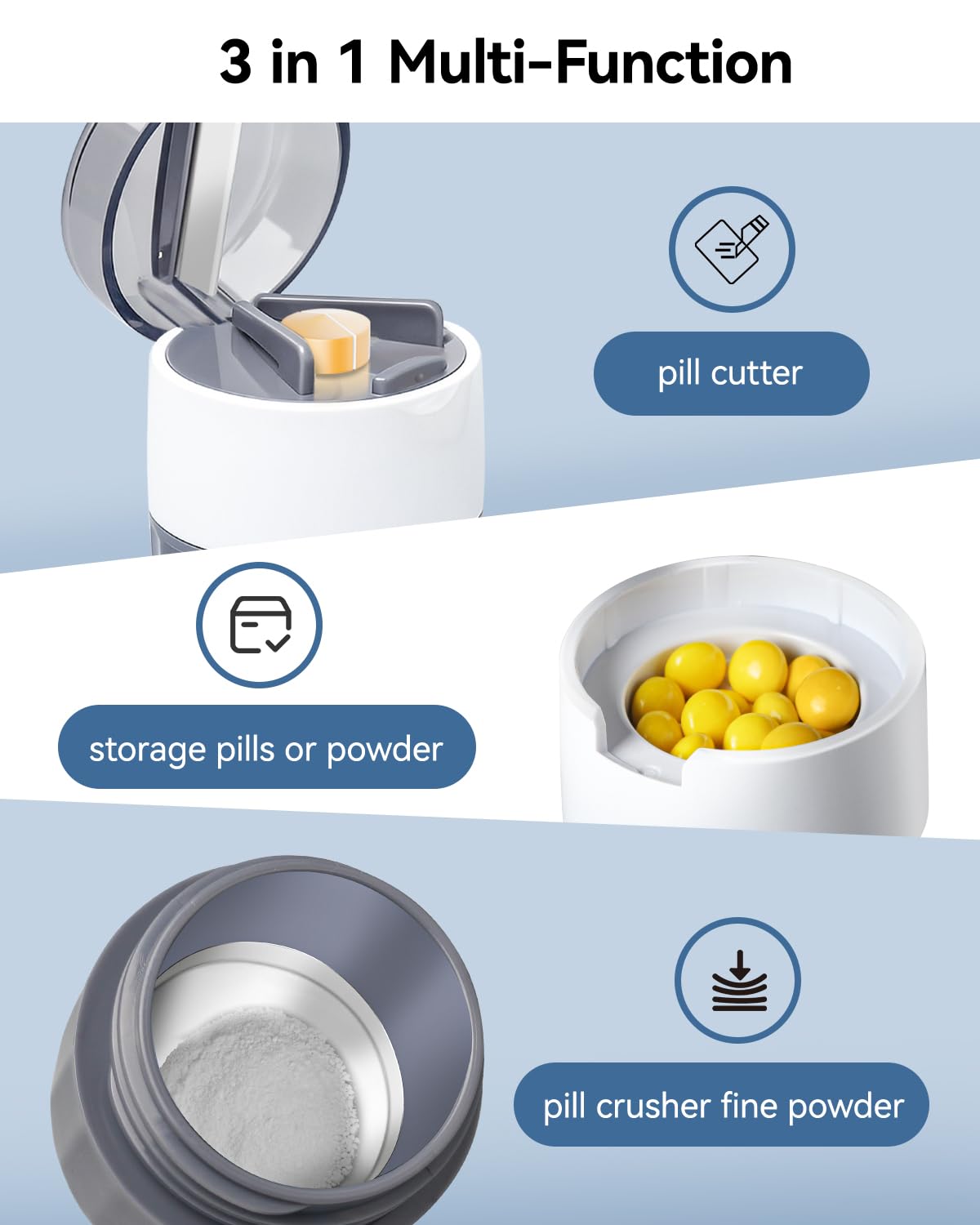Cotatoc broyage-tete acier inox 304 assure un broyage sans résidu plastique.