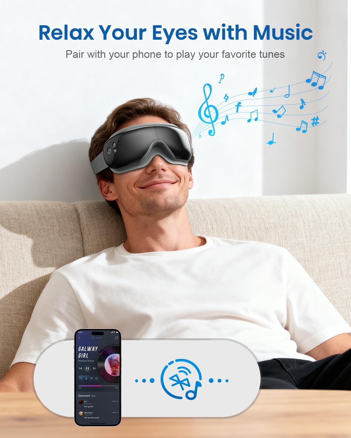 Commande à distance avec boutons tactiles par Cotsoco pour contrôle sans ouvrir les yeux