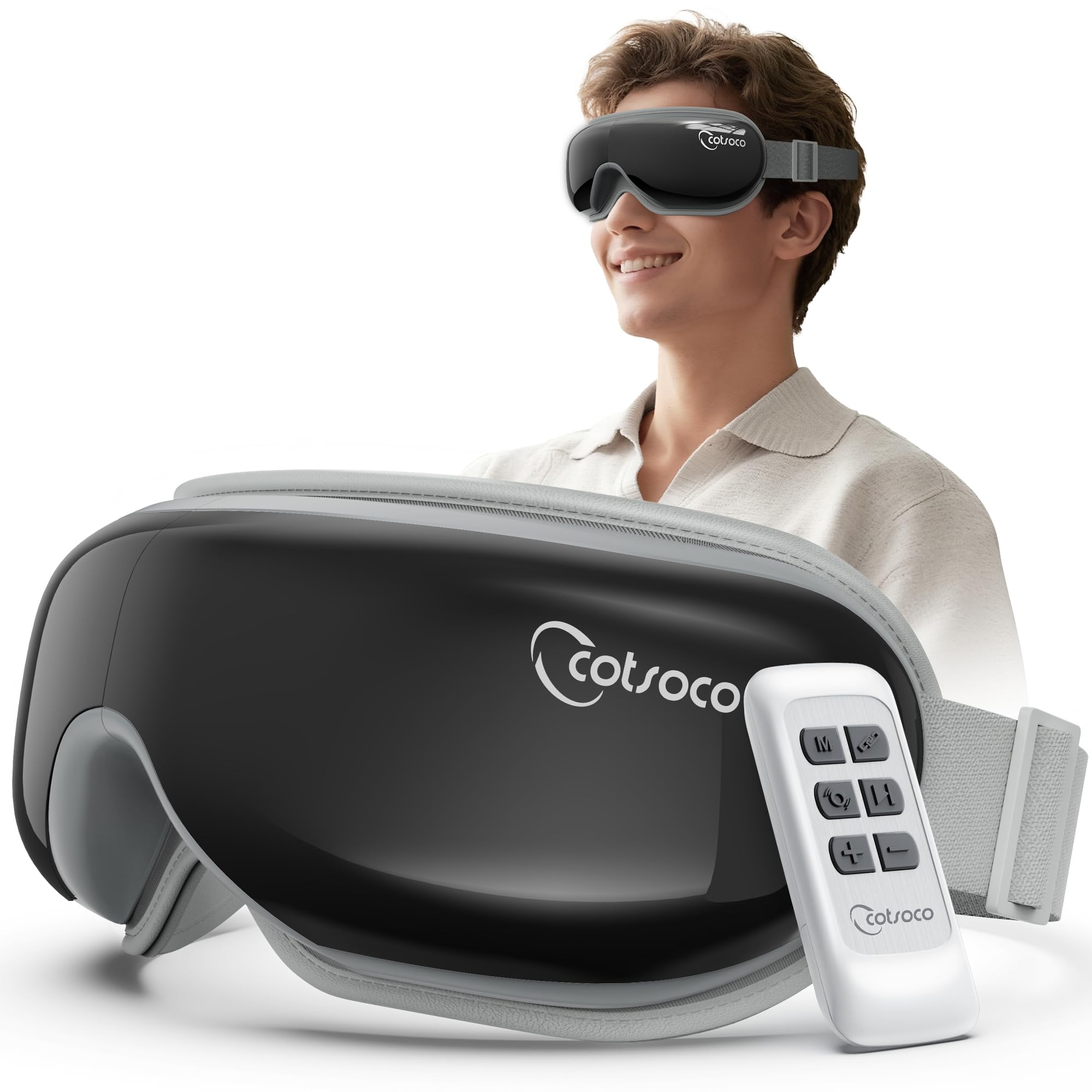 Massager yeux Cotsoco avec chauffage intégré apaise la fatigue oculaire