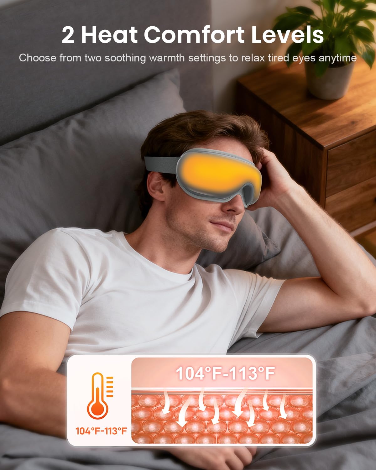 Compression pneumatique ajustable autour des yeux par Cotsoco