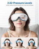 Compression d'air douce autour des yeux avec Cotsoco pour soulager les tensions.