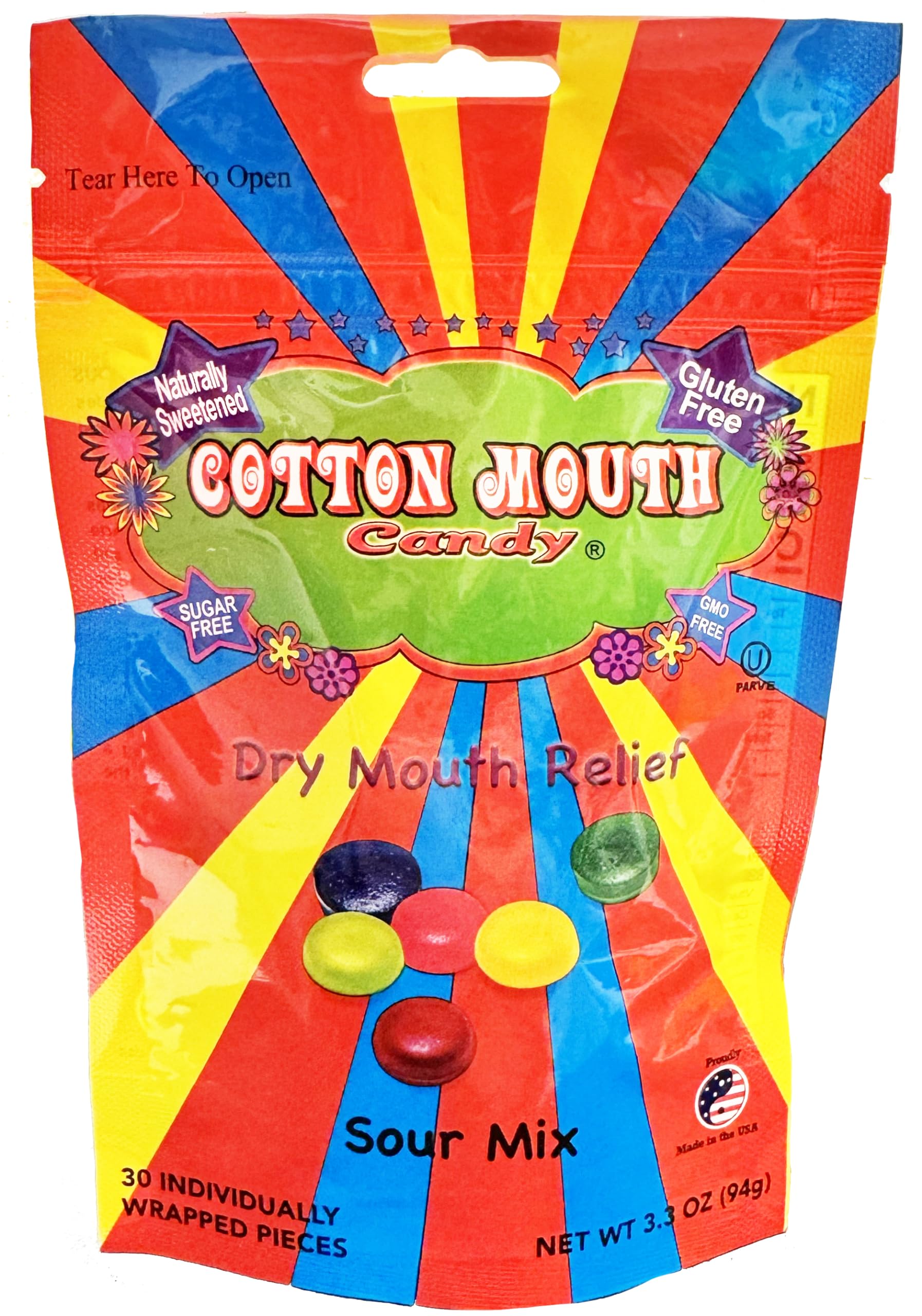 Cotton Mouth Candy – relief-bouche-seche, emballage individuel pratique