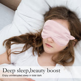 Masque de repos Coume en soie, pratique en avion ou train.