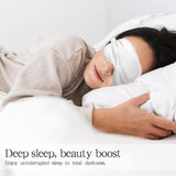 Coume masque yeux en soie, léger et portable pour voyages et déplacements.