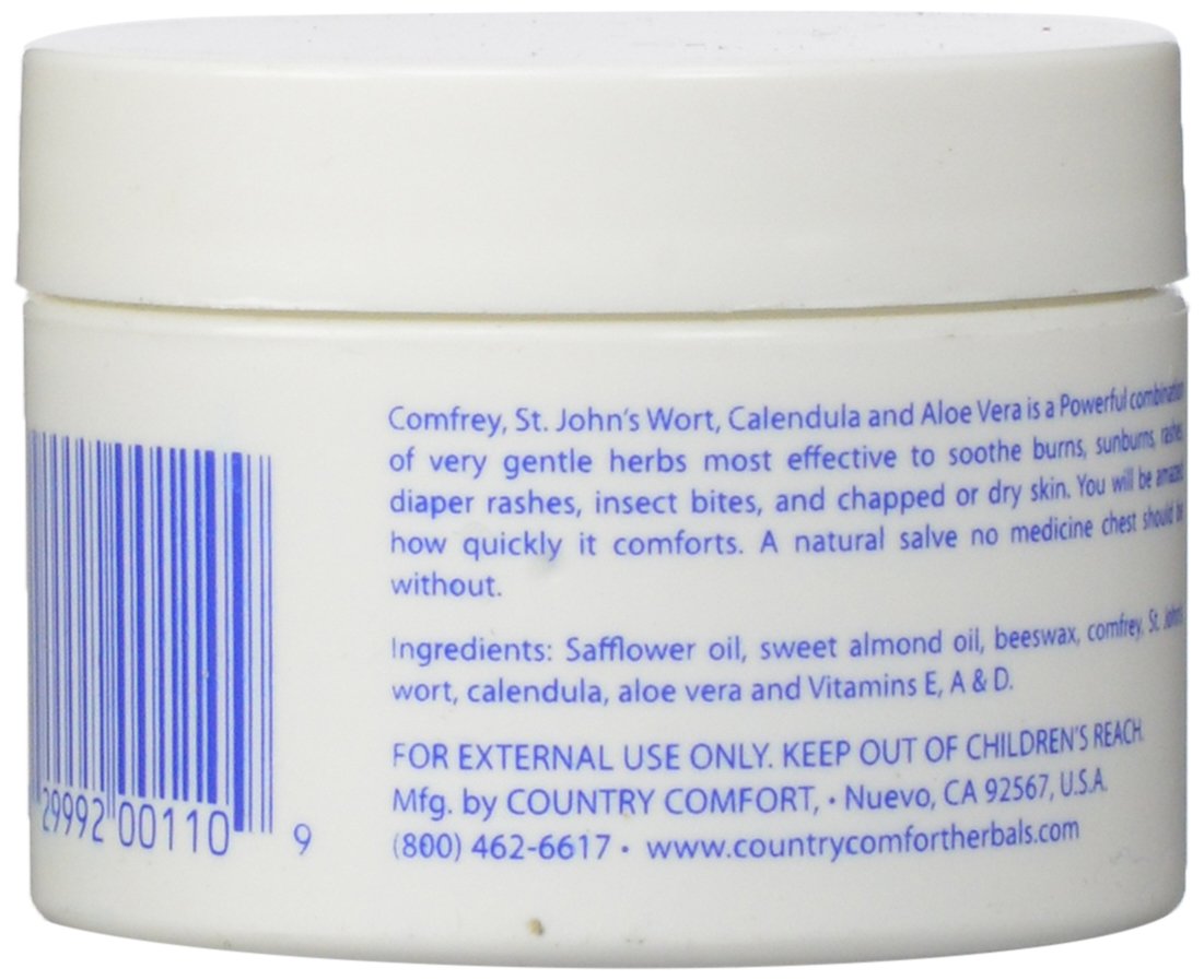 Country Comfort Comfrey-Aloe, texture-creme facile à étaler sur les zones sensibles