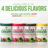 Country Farms Super Greens réunit fruits, légumes et champignons bio pour une base nutritionnelle.