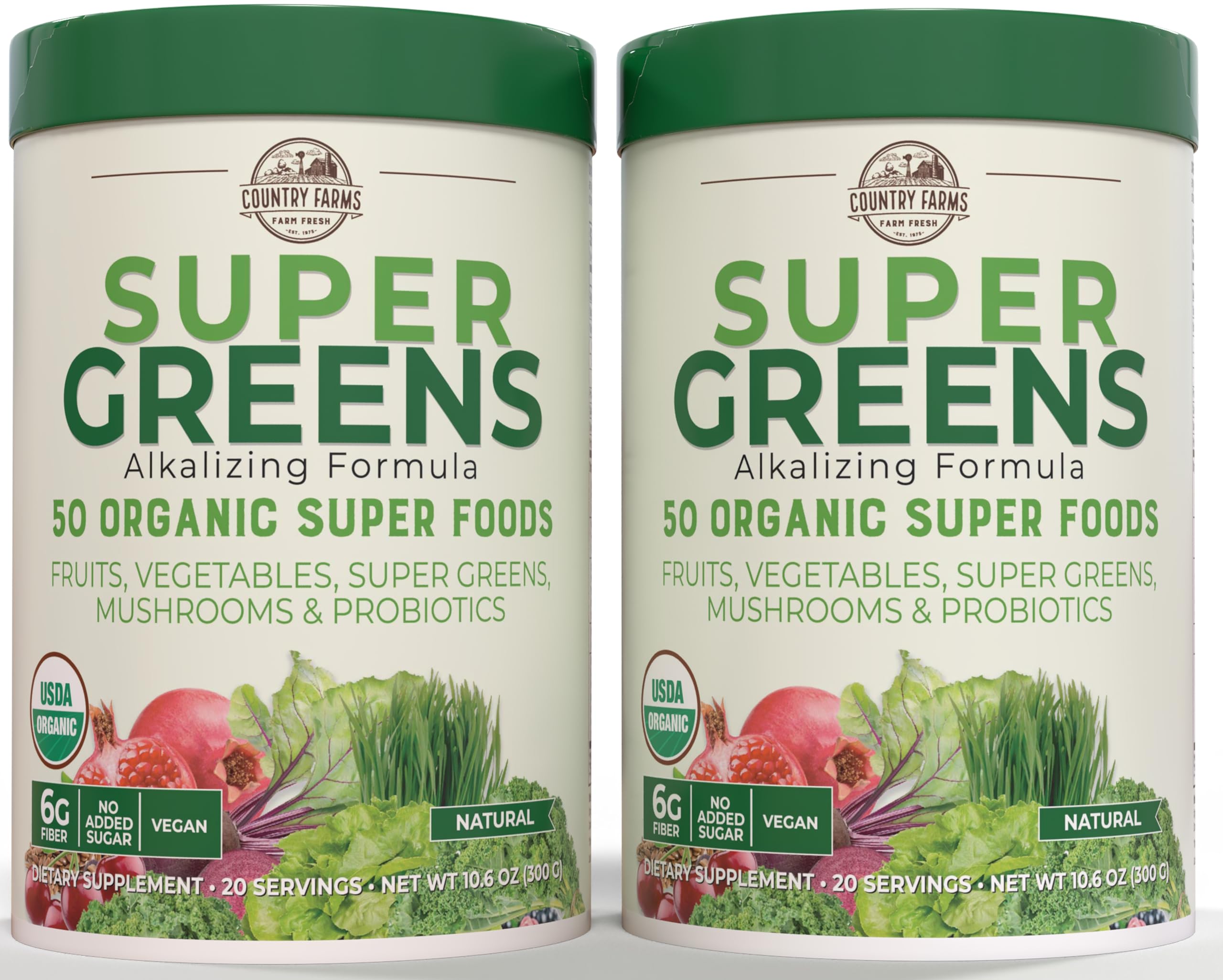 Country Farms Super Greens poudre fruits et légumes bio, nutrition complète