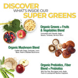 Country Farms Super Greens dans un verre, smoothie vert rafraîchissant et pratique.