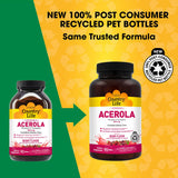 Country Life Acerola Vitamine C Complex – gommes saveur framboise, plaisir quotidien et énergie soutenue.