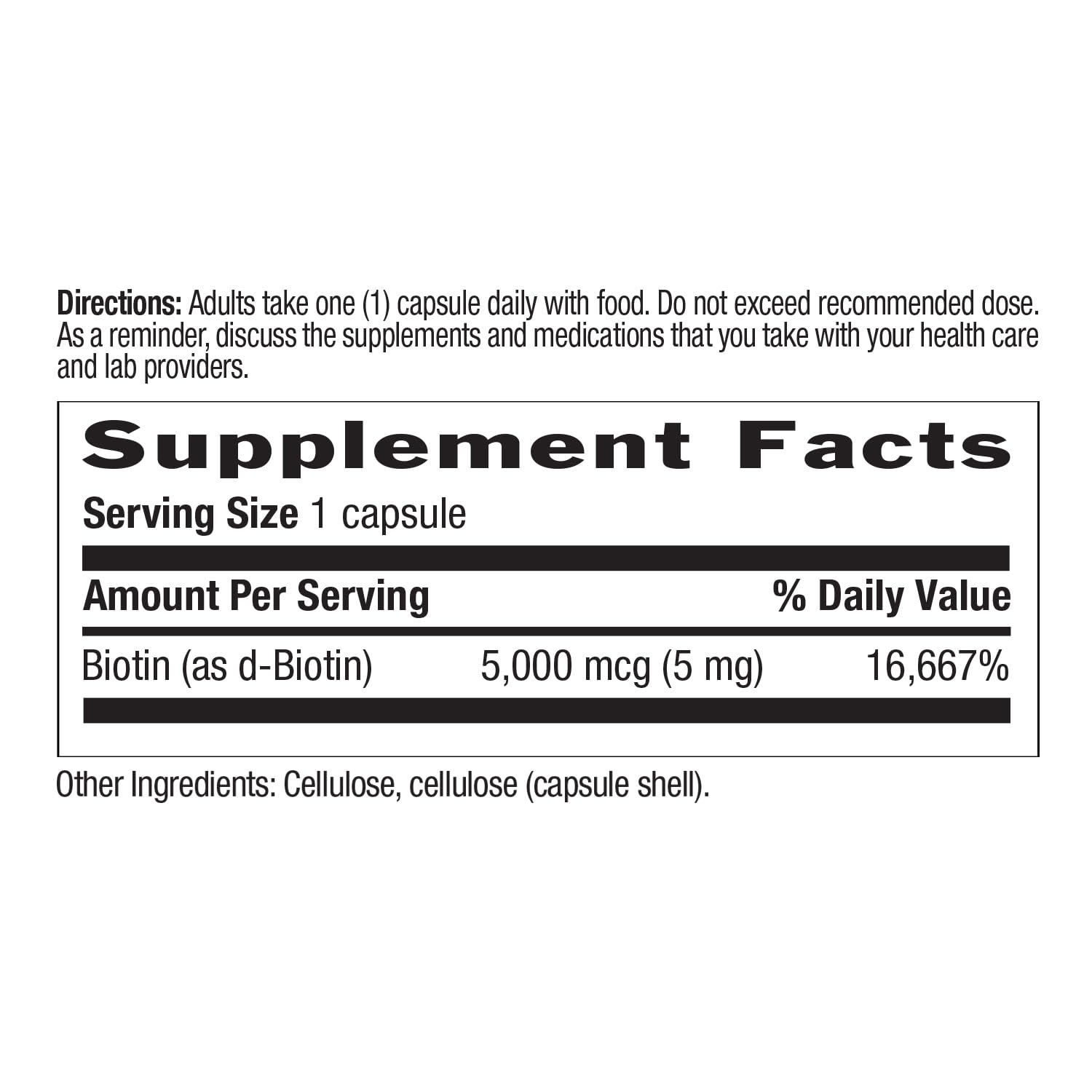Biotine Country Life – Contenu 120 comprimés, format quotidien pratique.