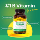 Country Life Coenzyme B-Complex – capsules visibles, soutien potentiel du métabolisme
