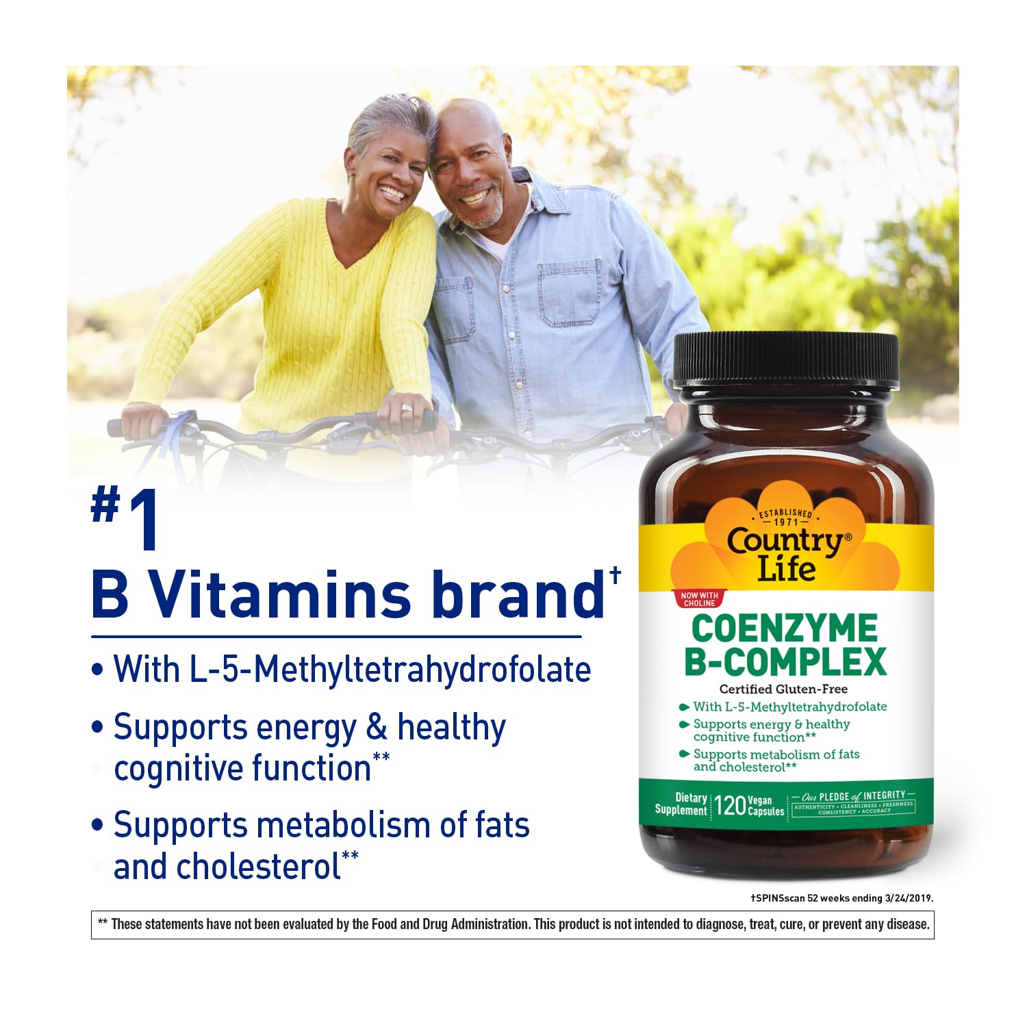 Country Life Coenzyme B-Complex – ingrédients actifs, soutien cognitif et énergie potentielle