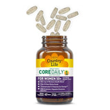 Country Life CORE Daily-1, ingrédients naturels visibles sur l’étiquette pour une nutrition équilibrée.