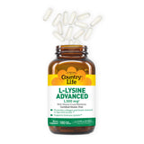 Emballage Country Life L-Lysine 1500 mg – repérable et clair