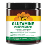 Country Life Glutamine Pure Powder – dose de 5000 mg soutenant récupération musculaire potentielle