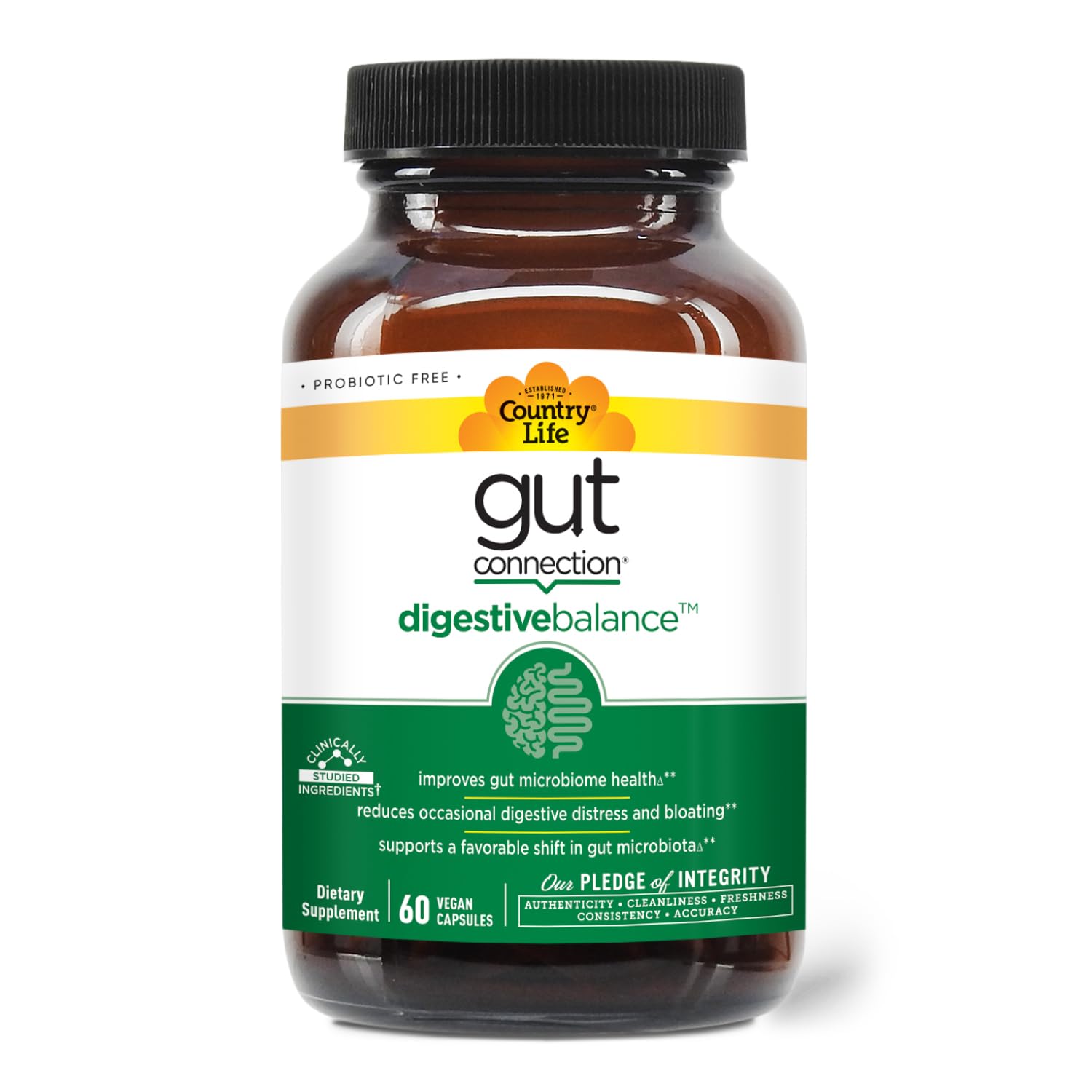 Country Life Gut Connection – extrait de perilla Benegut pour le bien-être digestif