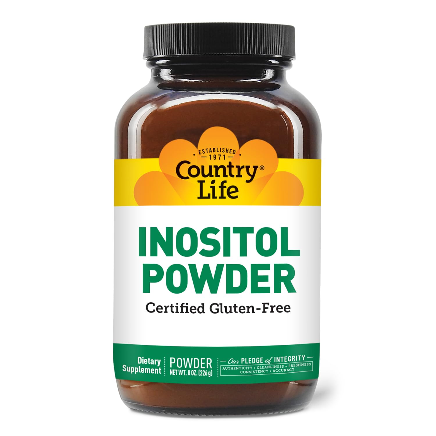 Country Life Inositol poudre 1100mg flacon : mélange facile dans l eau