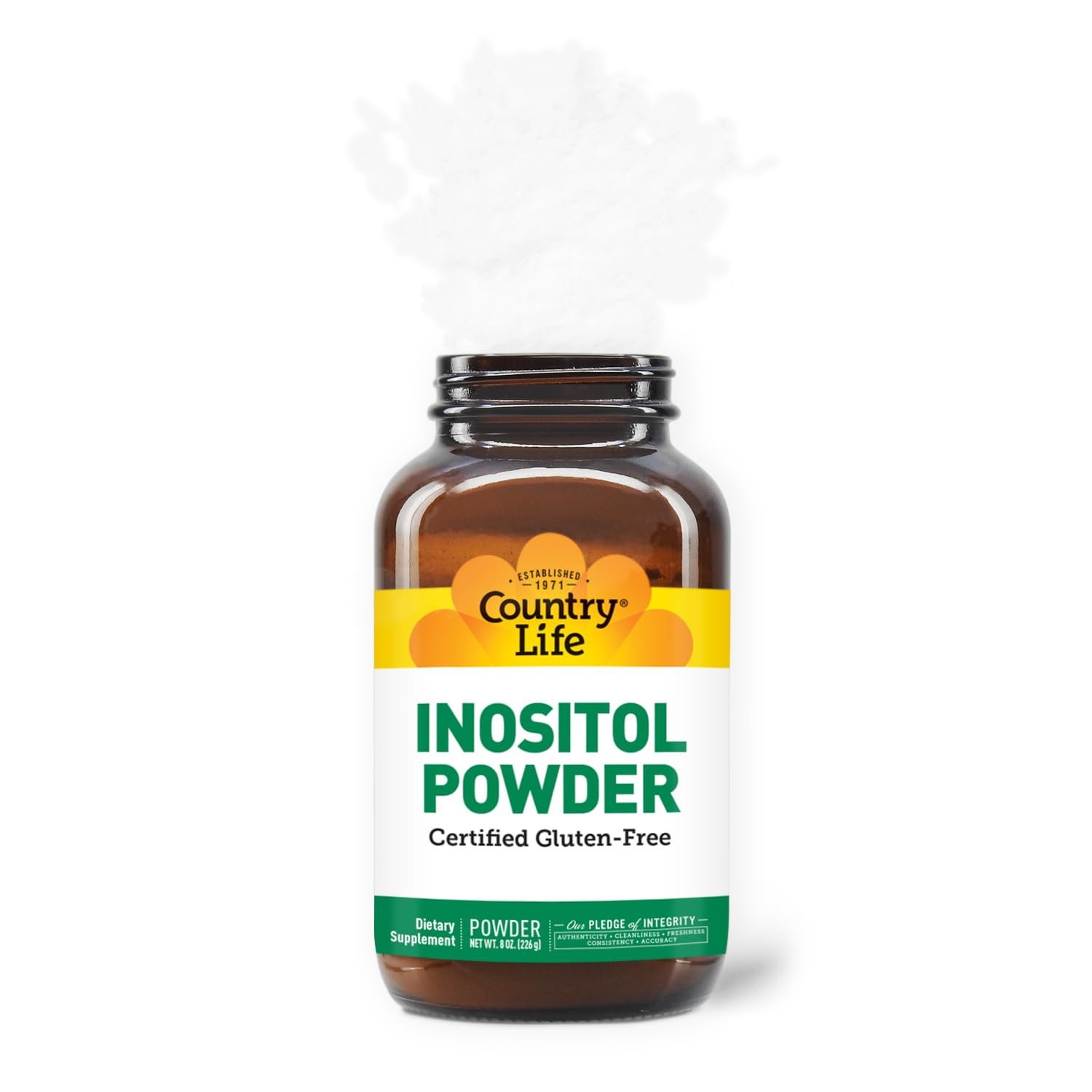 Country Life Inositol poudre 1100mg ingrédients naturels et éthiques