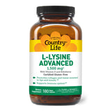 Country Life L-Lysine 1500 mg – gélules pour le soutien immunitaire