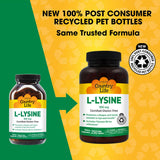 Capsules véganes Country Life L-Lysine 500 mg pour un apport pratique