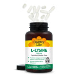 Utilisation quotidienne facile de Country Life L-Lysine 500 mg