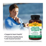 Country Life Magnésium Glycinate 400 mg – image axée sur relaxation musculaire après l’effort.