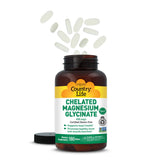 Country Life Magnésium Glycinate 400 mg – utilisation sportive et récupération après entraînement.