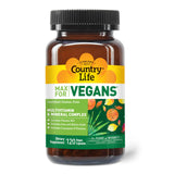 Country Life Max Vegan soutien immunitaire avec vitamines C et A.
