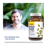 Country Life Maxi-Hair Men – Capsules visibles, format végétal pratique au quotidien.