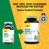 Country Life Maxi-Hair Plus Biotine, emballage pratique, routine beauté quotidienne simplifiée.