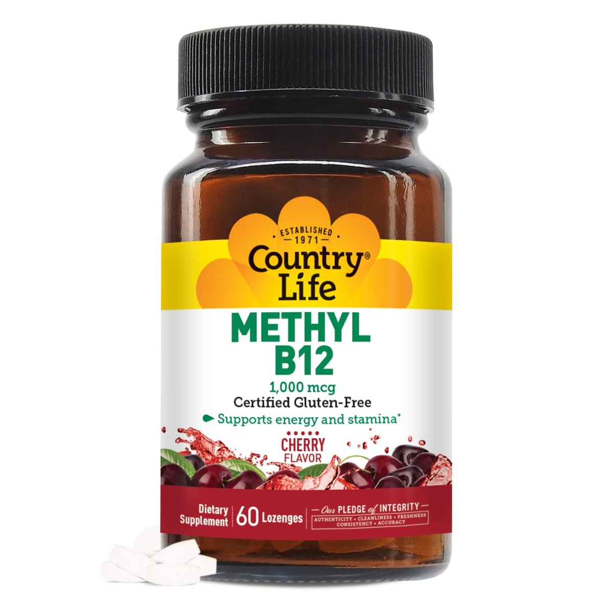 Boîte Country Life Methyl B12 – soutien énergétique tout au long de la journée