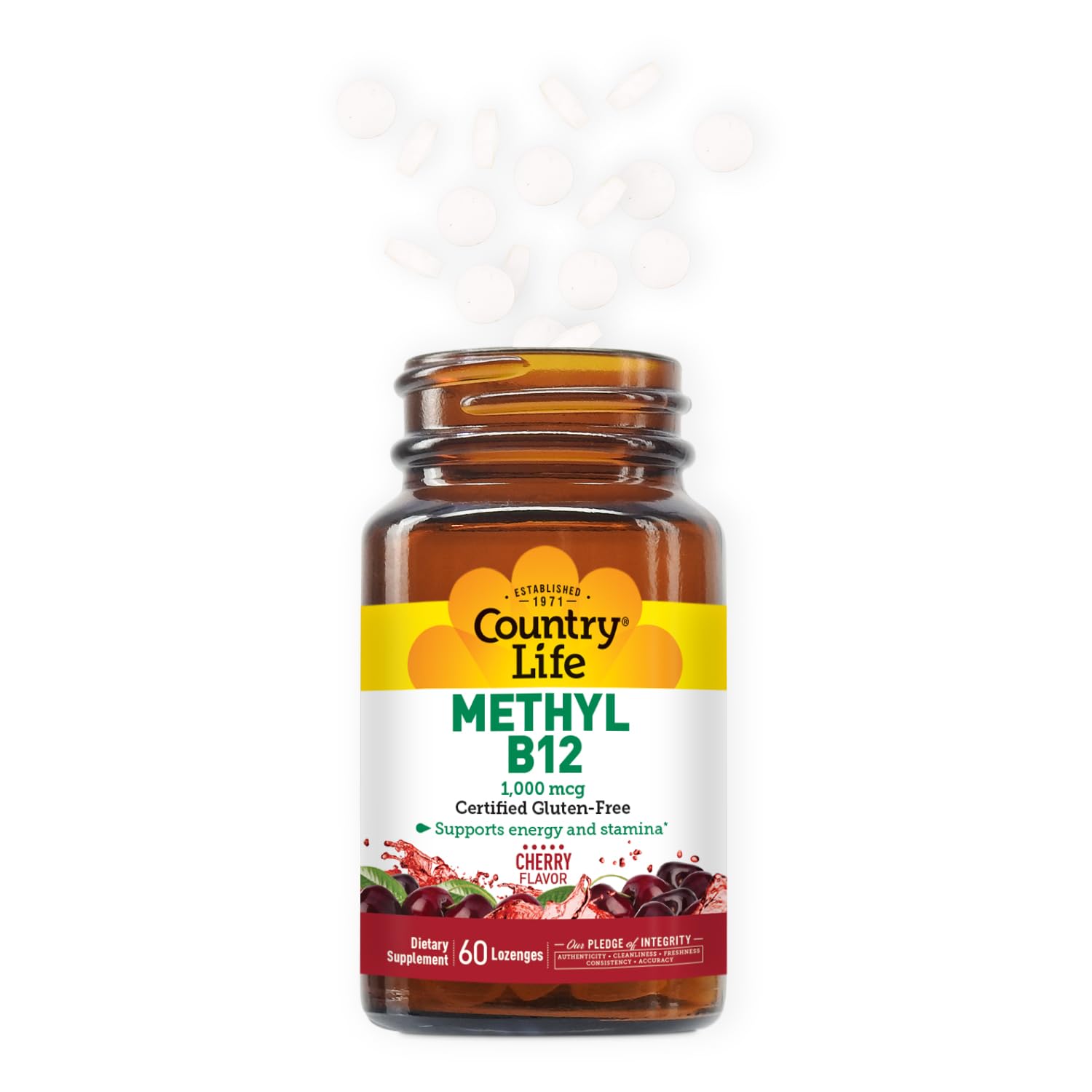 Énergie quotidienne Country Life Methyl B12 – aide à soutenir les efforts journaliers