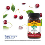 Pastilles énergétiques Country Life Methyl B12 – idéales pour les régimes véganes