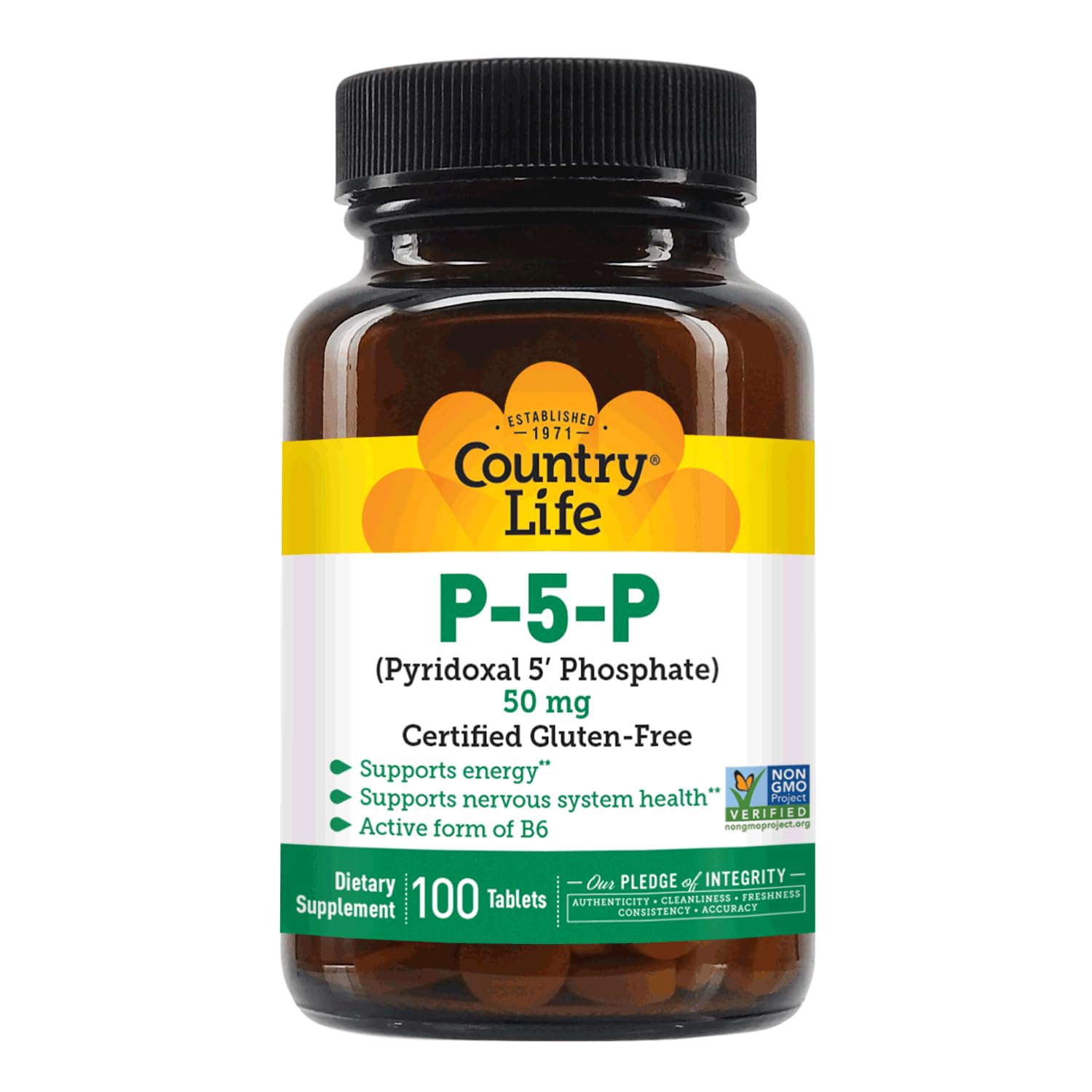 Country Life P-5-P contrôle qualité: laboratoire vérifiant l'authenticité