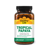 Country Life Papaye Tropicale - gommes en bouteille, consommation facile après le repas