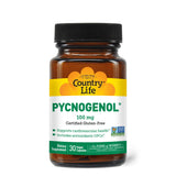 Country Life Pycnogenol 100 mg : bouteille avec dosage quotidien.