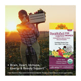 Country Life Realfood Organics Vitamines Femmes: tablettes visibles dans l'emballage, prise quotidienne simple.
