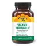 Country Life Sharp Thought – bouteille montrant le soutien cognitif potentiel.