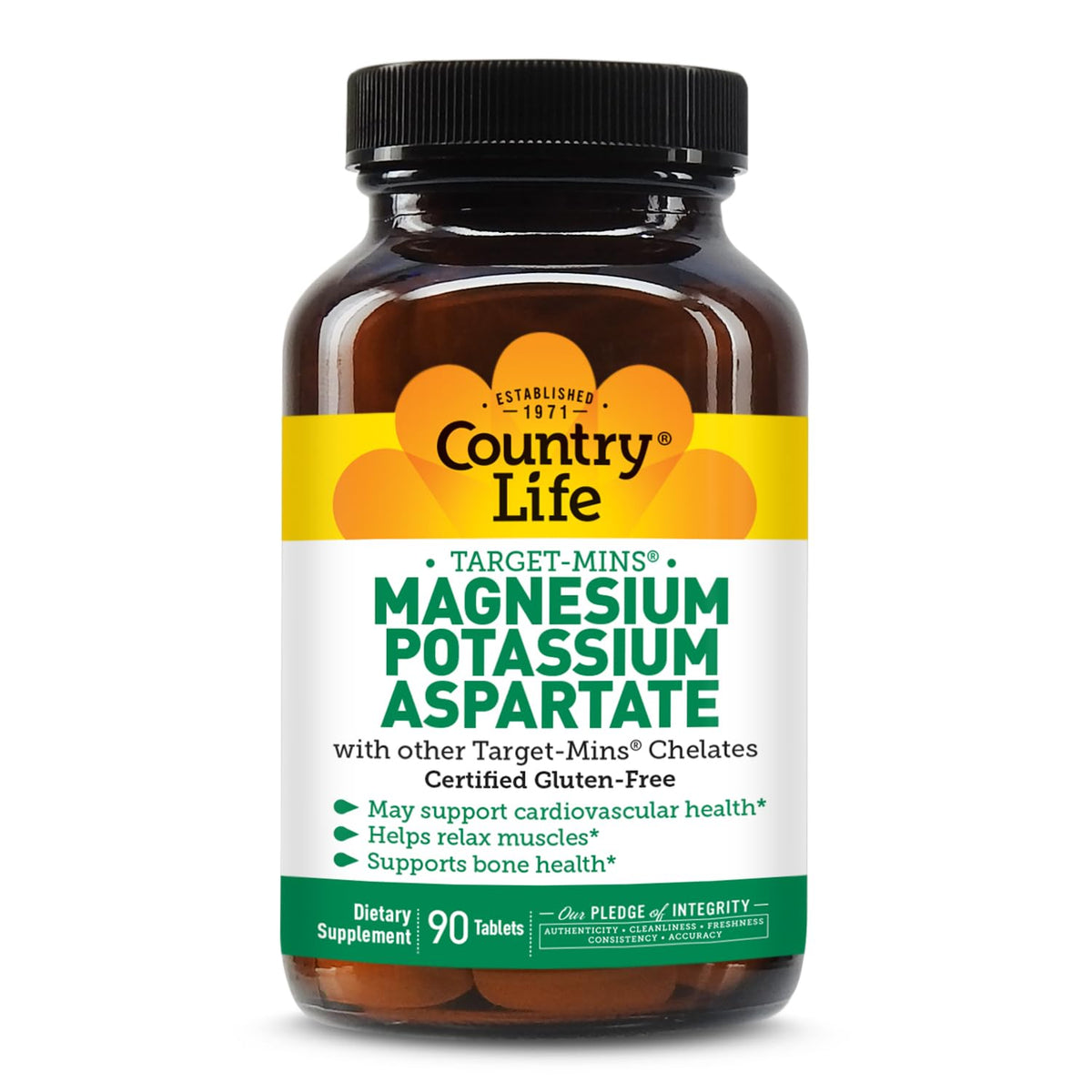 Country Life Target-Mins bouteille: présentation du flacon et potentiel soutien musculaire.