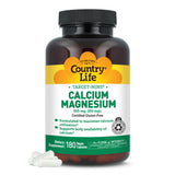 Country Life Target-Mins Calcium Magnesium — bouteille ouverte, soutien des os et muscles