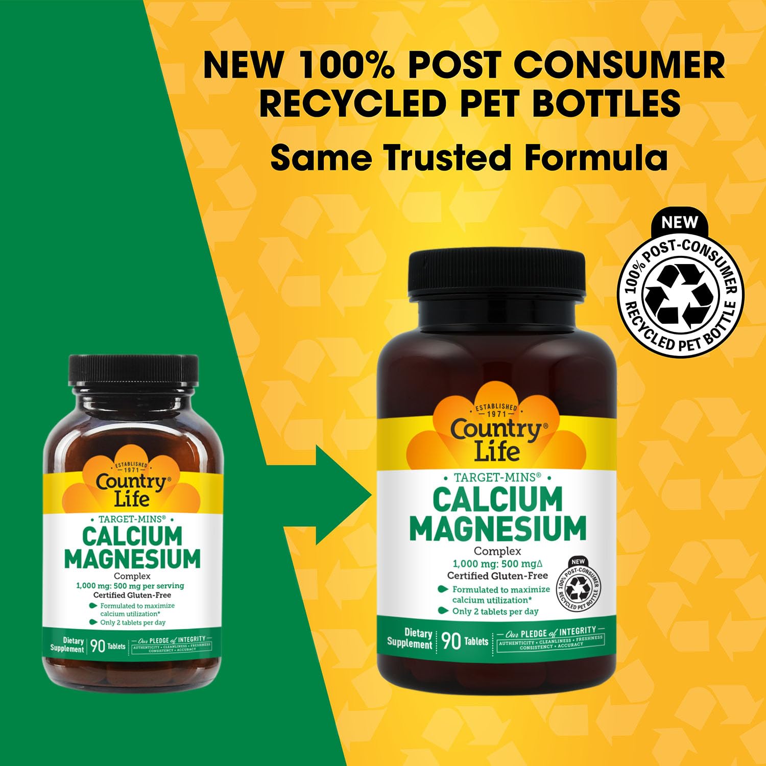 Country Life Target-Mins Calcium Magnésium Complex – comprimés faciles à avaler dans la routine