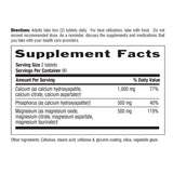Country Life Target-Mins Calcium Magnésium Complex – tableau des dosages facilitant le suivi quotidien.