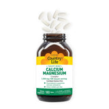 Country Life Target-Mins Calcium Magnésium Complex – produit végan certifié et sans OGM vérifié.