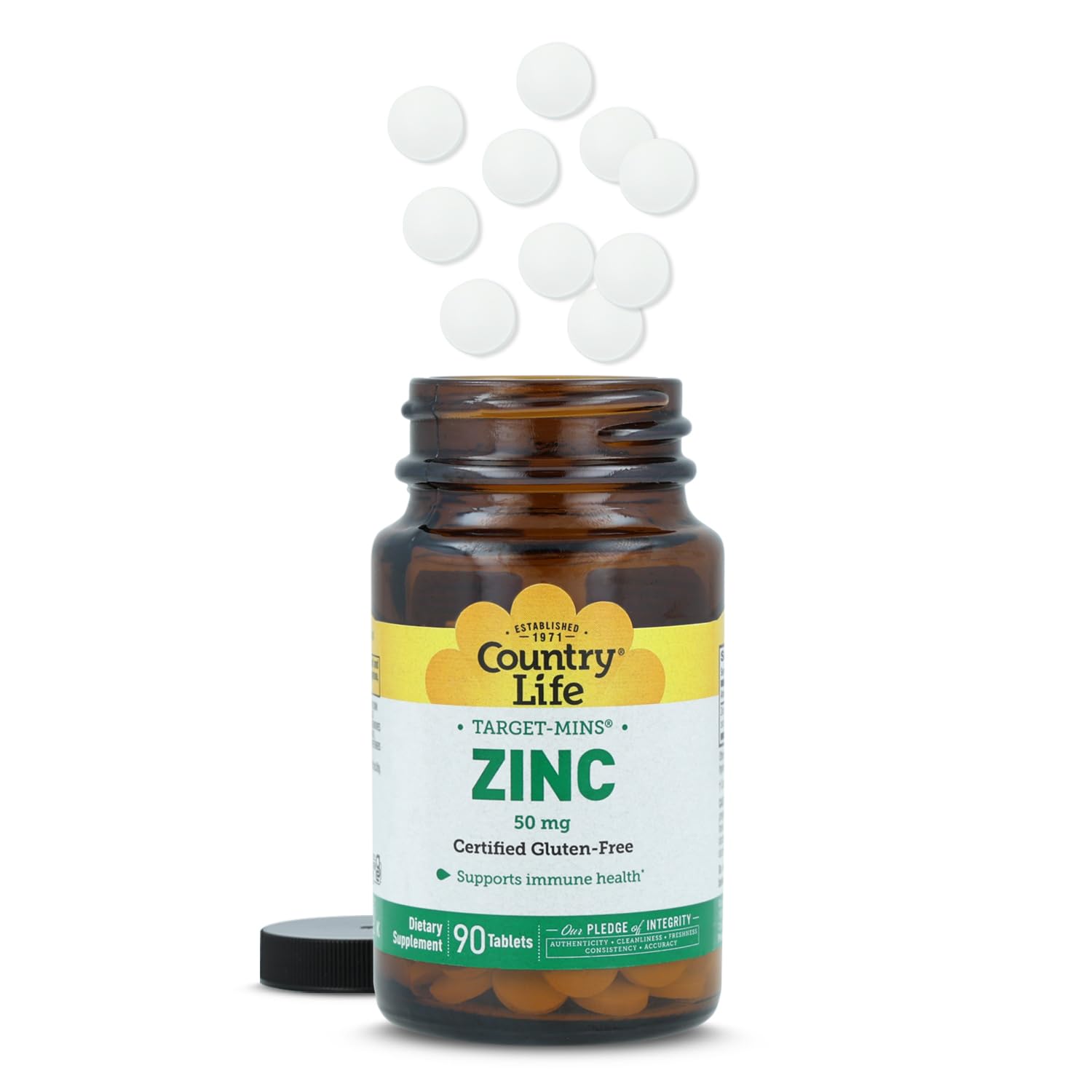 Country Life Target-Mins Zinc 50 mg – utilisation quotidienne, routine de bien-être possible.