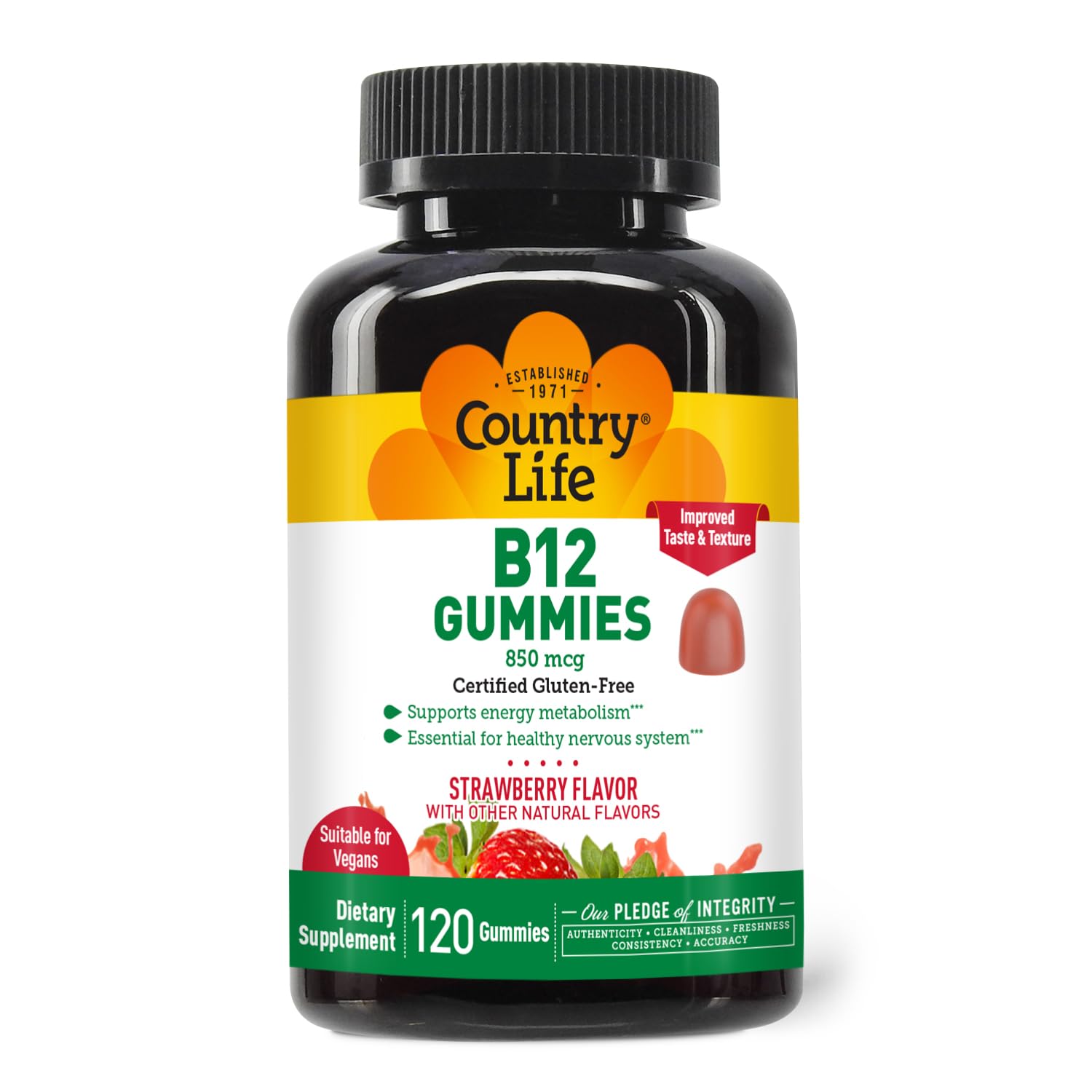 Gommes Country Life B12, emballage pratique et éthique pour votre routine